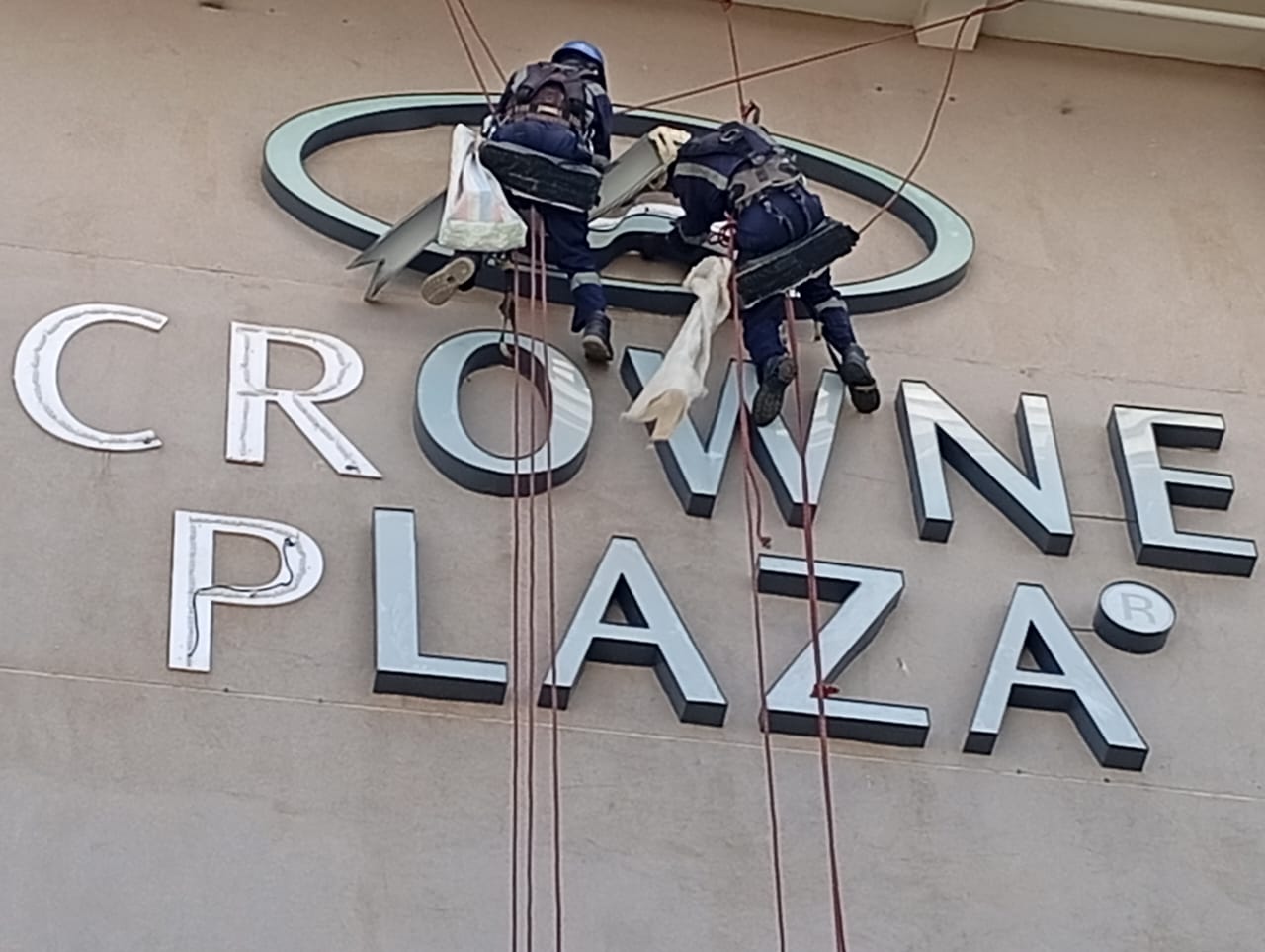 Signage Installation at Crown Plaza JKIA
